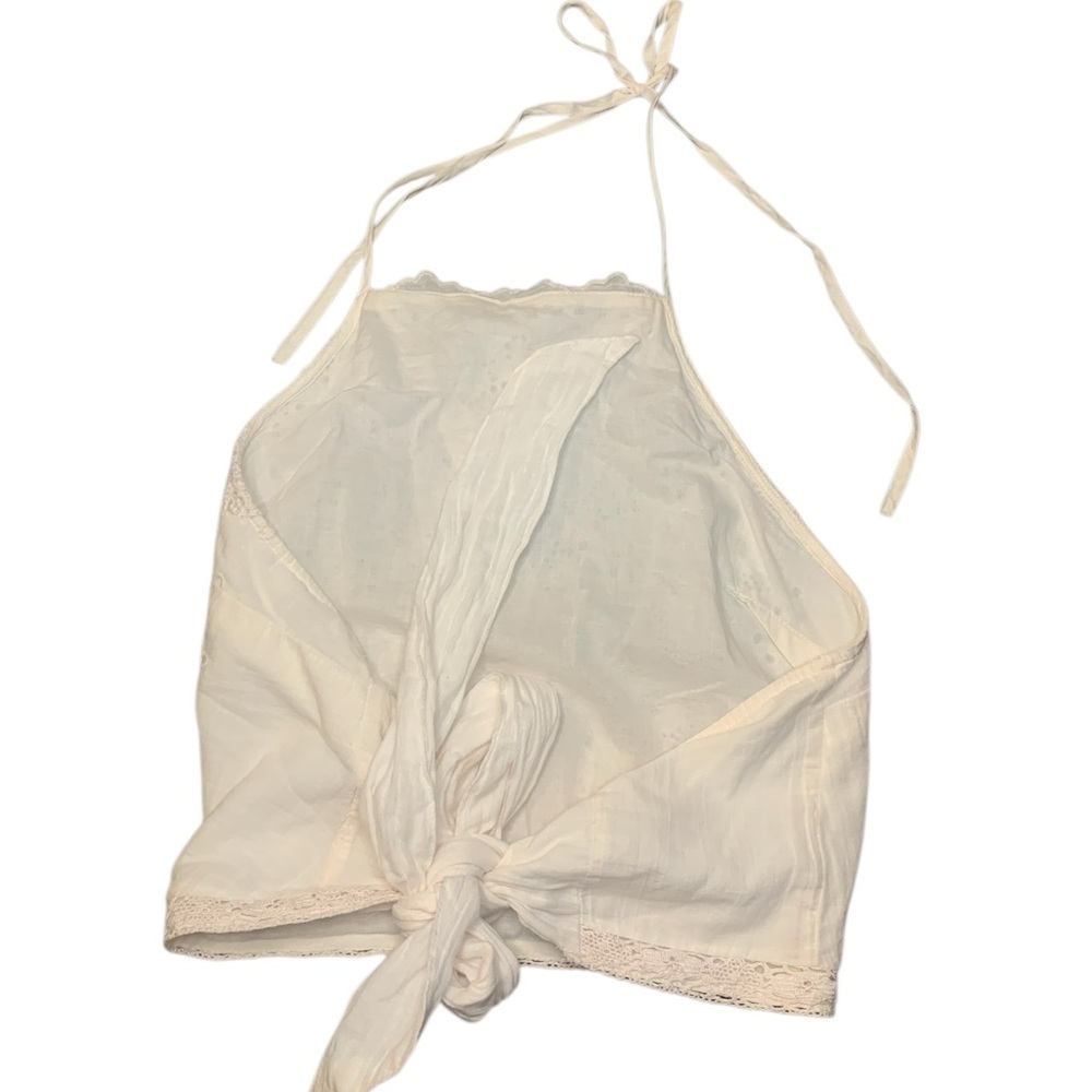 American Eagle high neck crop top peach medium - Picture 4 of 5